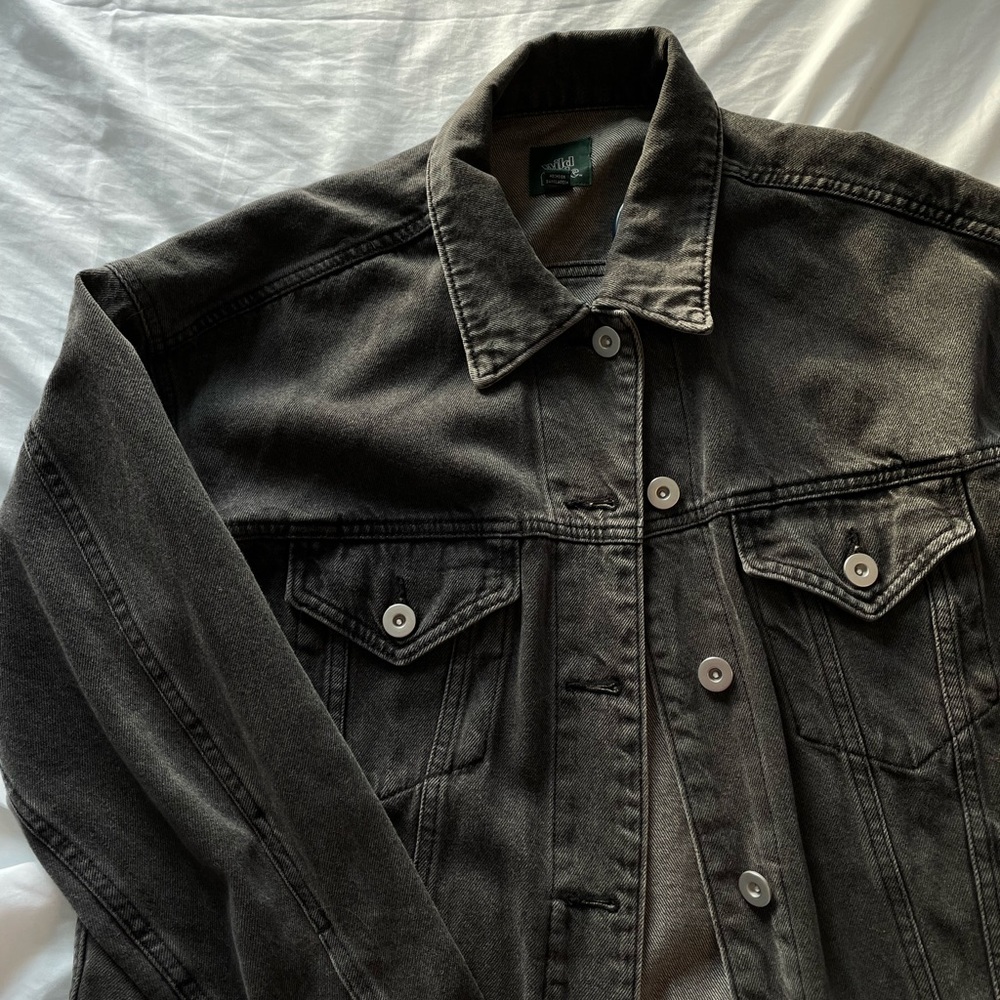 Wild Fable Oversized Black Jean Jacket